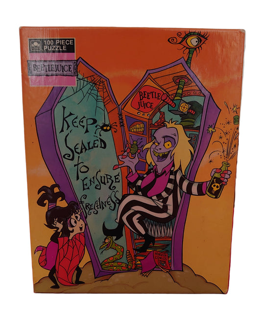 Golden 100 Piece Jigsaw Animated Beetlejuice Tim Burton