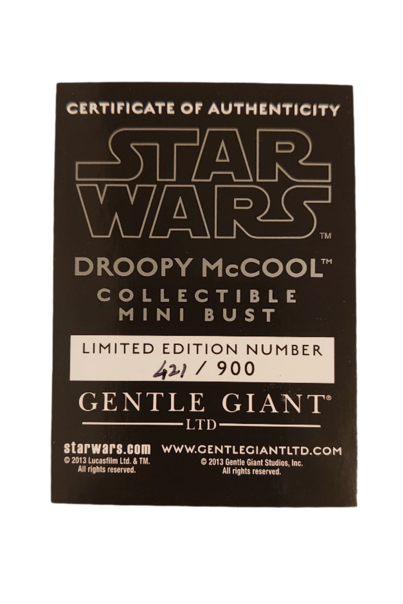 Star Wars Return Of The Jedi Droopy McCool Statue Bust From The Max Rebo Band By Gentle Giant