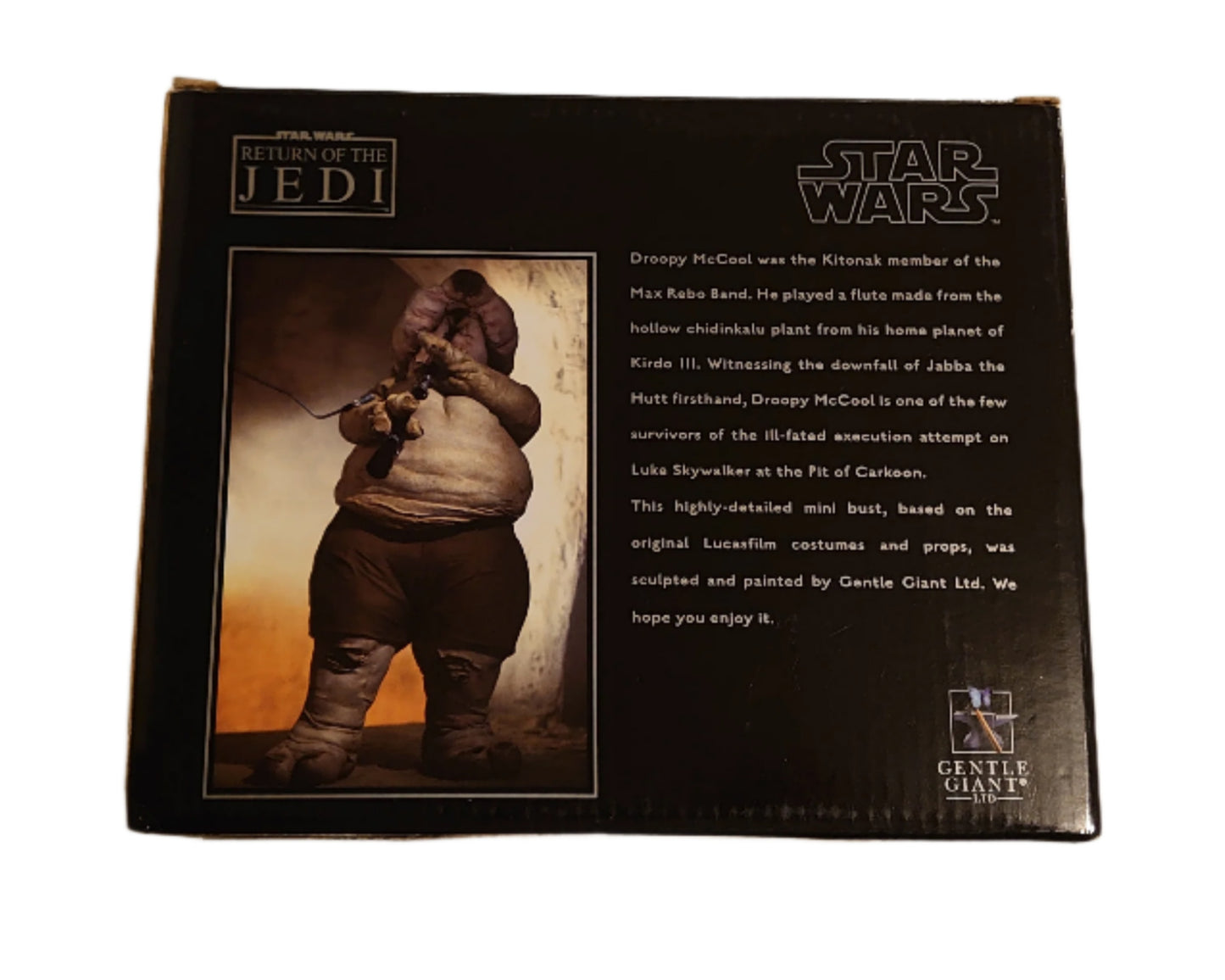 Star Wars Return Of The Jedi Droopy McCool Statue Bust From The Max Rebo Band By Gentle Giant