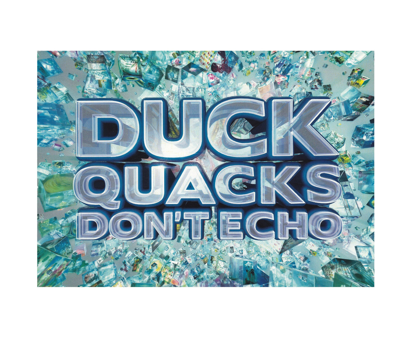 Prompt, Fact And Joke Card Prop - Duck Quacks Don't Echo Sky One With Lee Mack