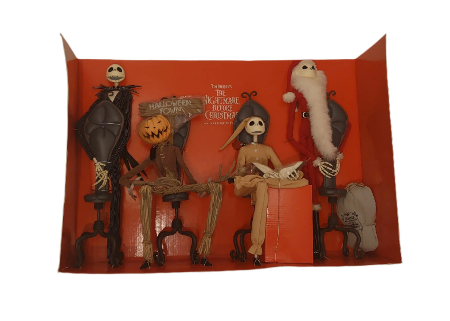 The Nightmare Before Christmas Jack Skellington As Santa, Pajama, Pumpkin King & Pinstripe Jack By Jun Planning