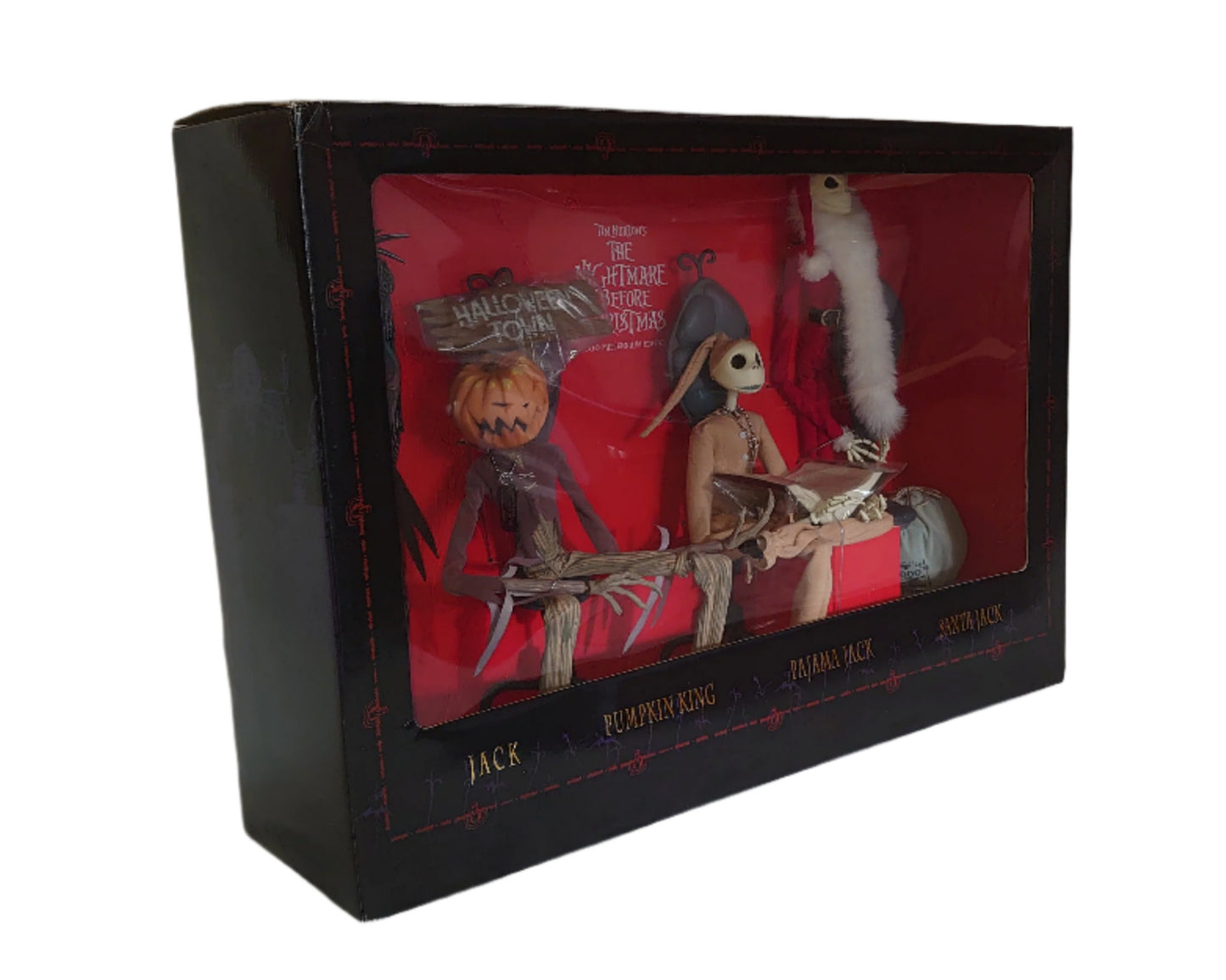 The Nightmare Before Christmas Jack Skellington As Santa, Pajama, Pumpkin King & Pinstripe Jack By Jun Planning