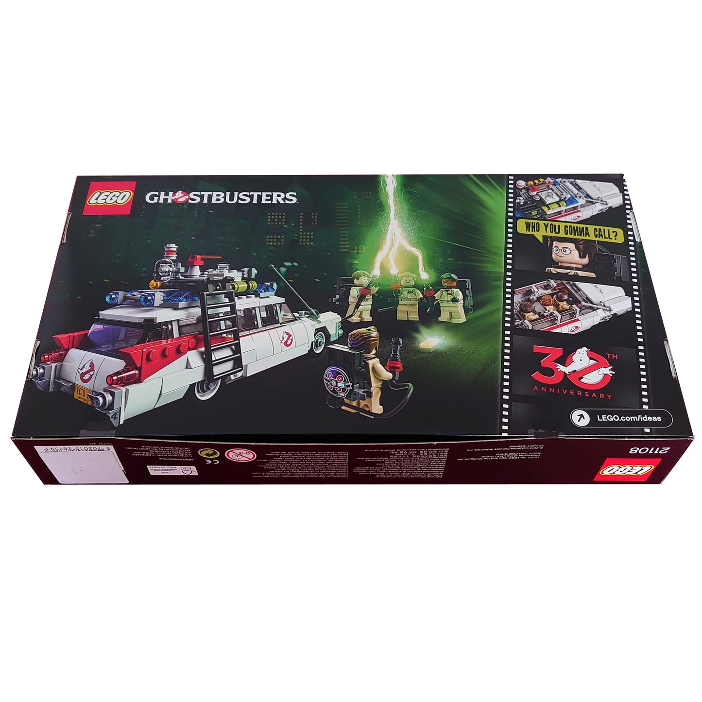 Lego Ideas Set 21108 Ghostbusters Ecto 1 With Peter Venkman, Ray Stantz, Winston Zeddmore And Egon Spengler Minifigures