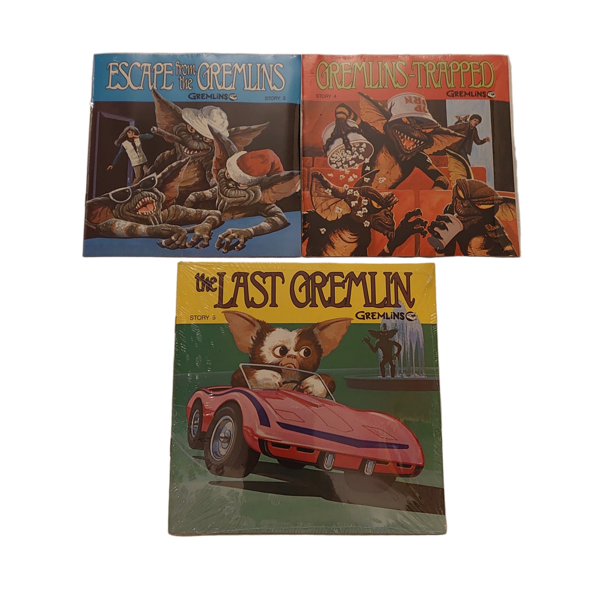 Escape From The Gremlins, Gremlins - Trapped, The Last Gremlin Story Books and 7 Inch Vinyls By Buena Vista Records