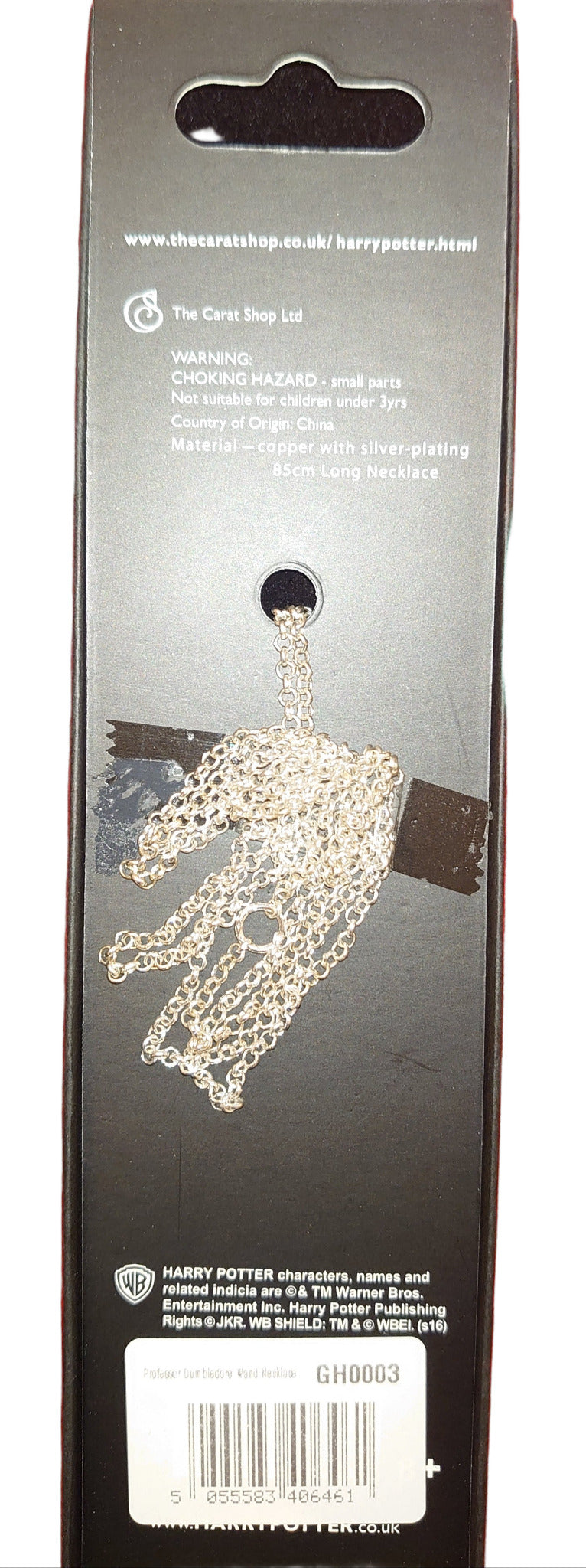 Harry Potter, Albus Dumbledore And Lord Voldemort Sterling Silver Plated Wand Necklaces By The Carat Shop