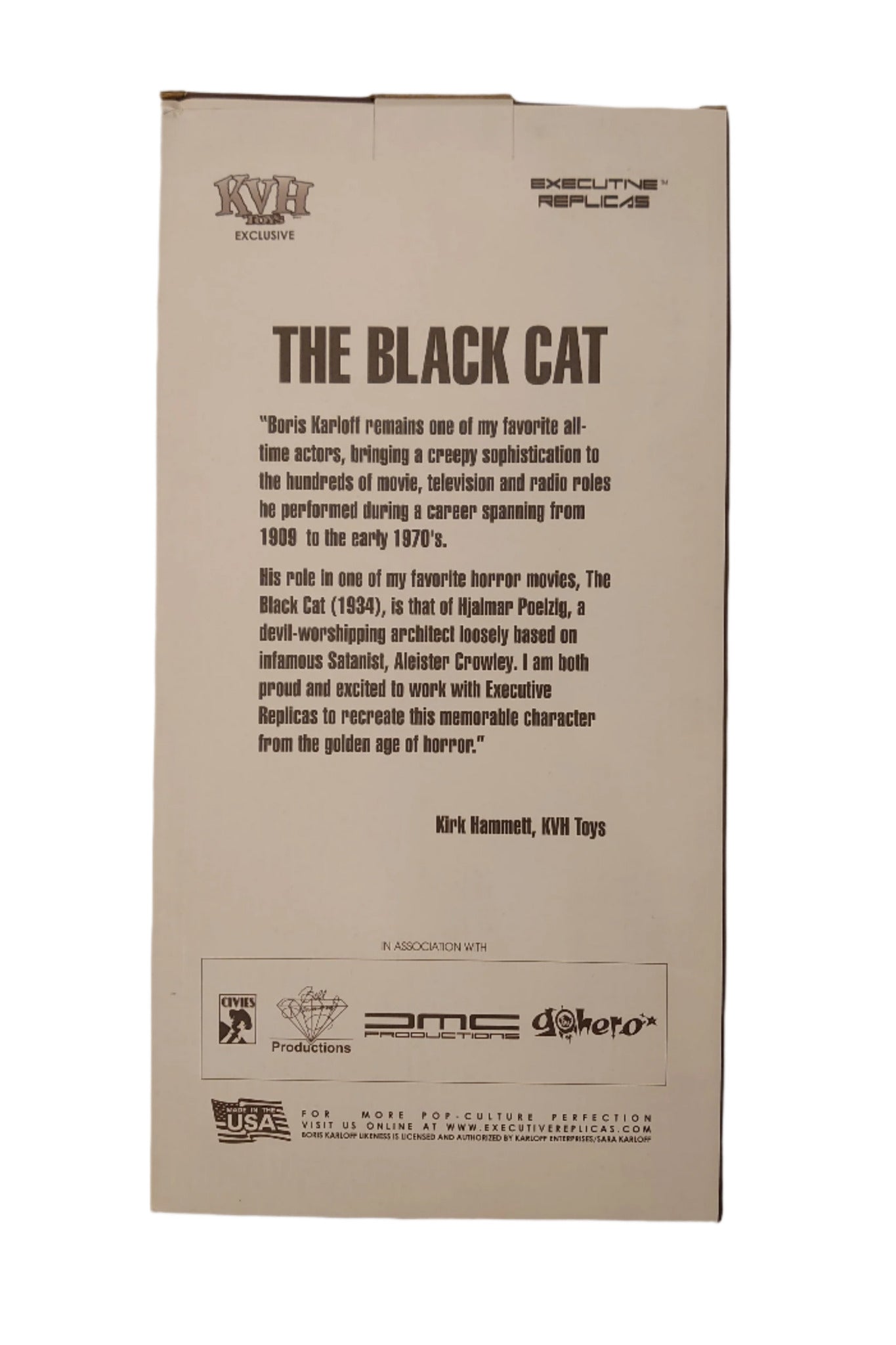 Kirk Von Hammett Boris Karloff Hjalmar Poelzig Black Cat Figure By Executive Replicas