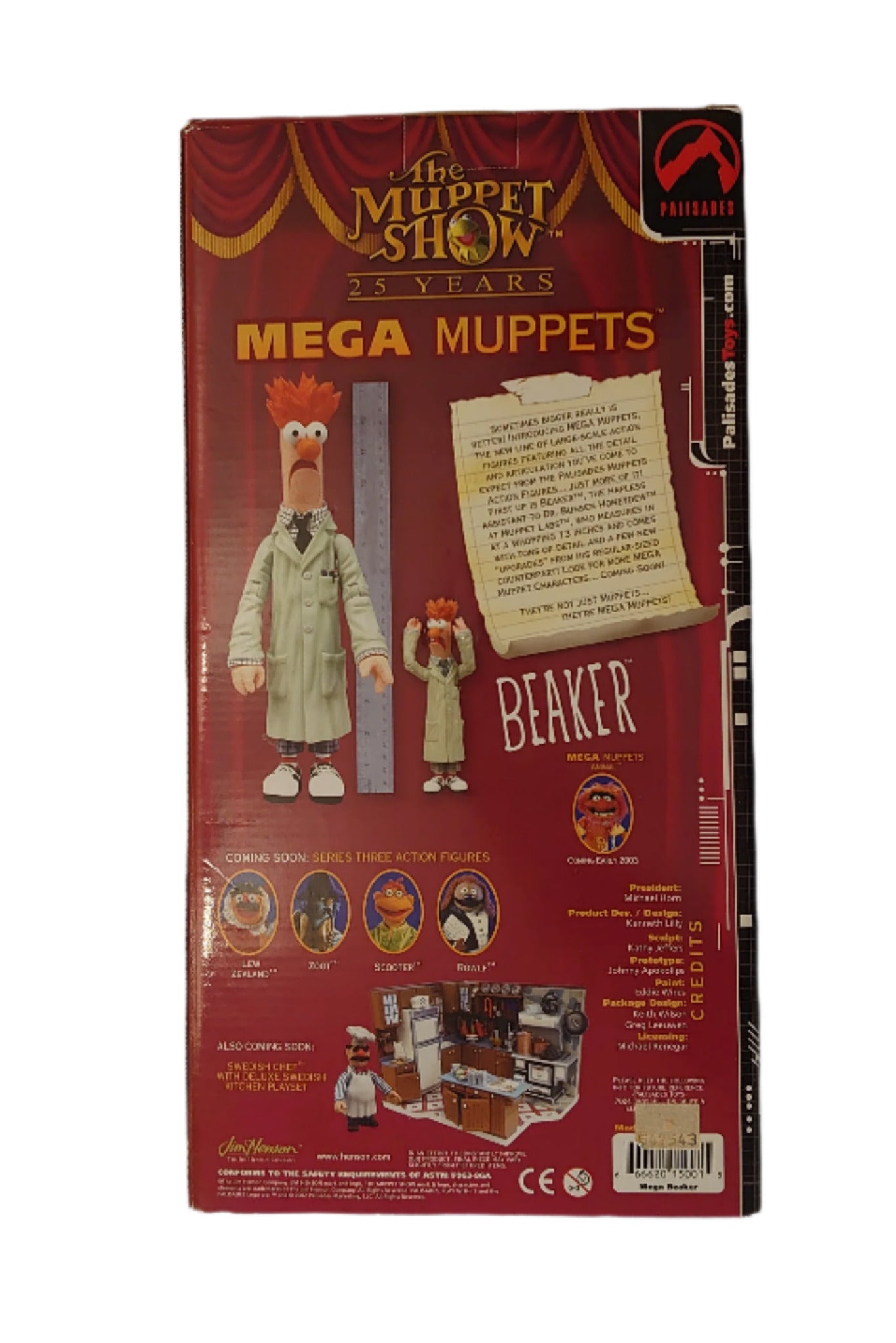 The Jim Henson Muppet Show Mega Beaker Figure By Palisades Toys