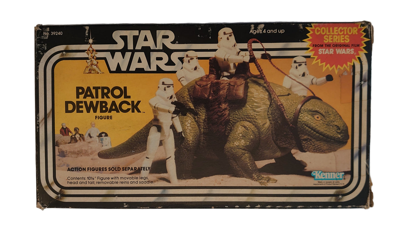 Vintage Star Wars Patrol Dewback Creature Figure A Collector Series By Kenner