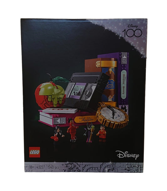 Disney Villians Sleeping Beauty, Aladdin, Little Mermaid, Beauty And The Beast, Hook, Snow White, Alice In Wonderland Lego Set 43227