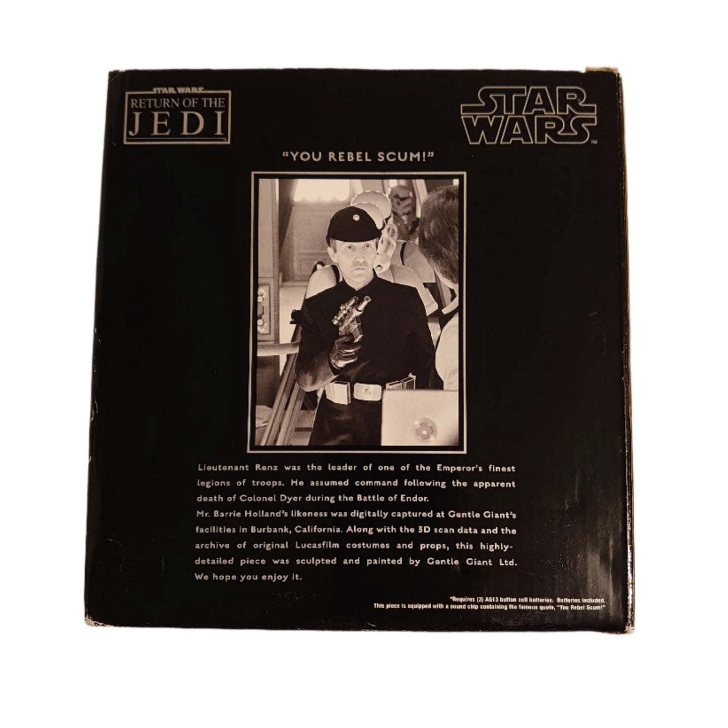 Return Of The Jedi Lieutenant Renz Rebel Scum Gentle Giant Statue