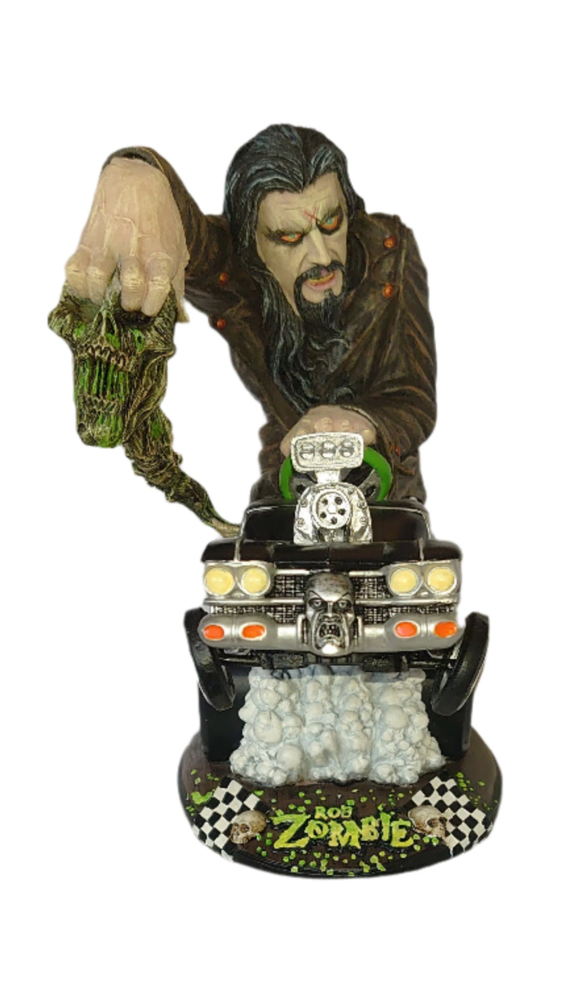 Demon Speeding Rob Zombie Hot Rod Cadillac Hearse Statue By Simian Productions