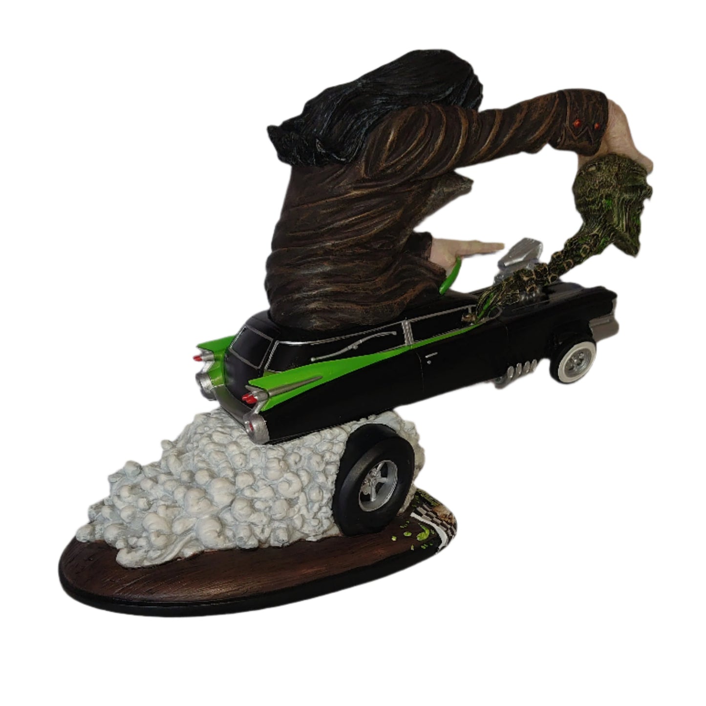 Demon Speeding Rob Zombie Hot Rod Cadillac Hearse Statue By Simian Productions