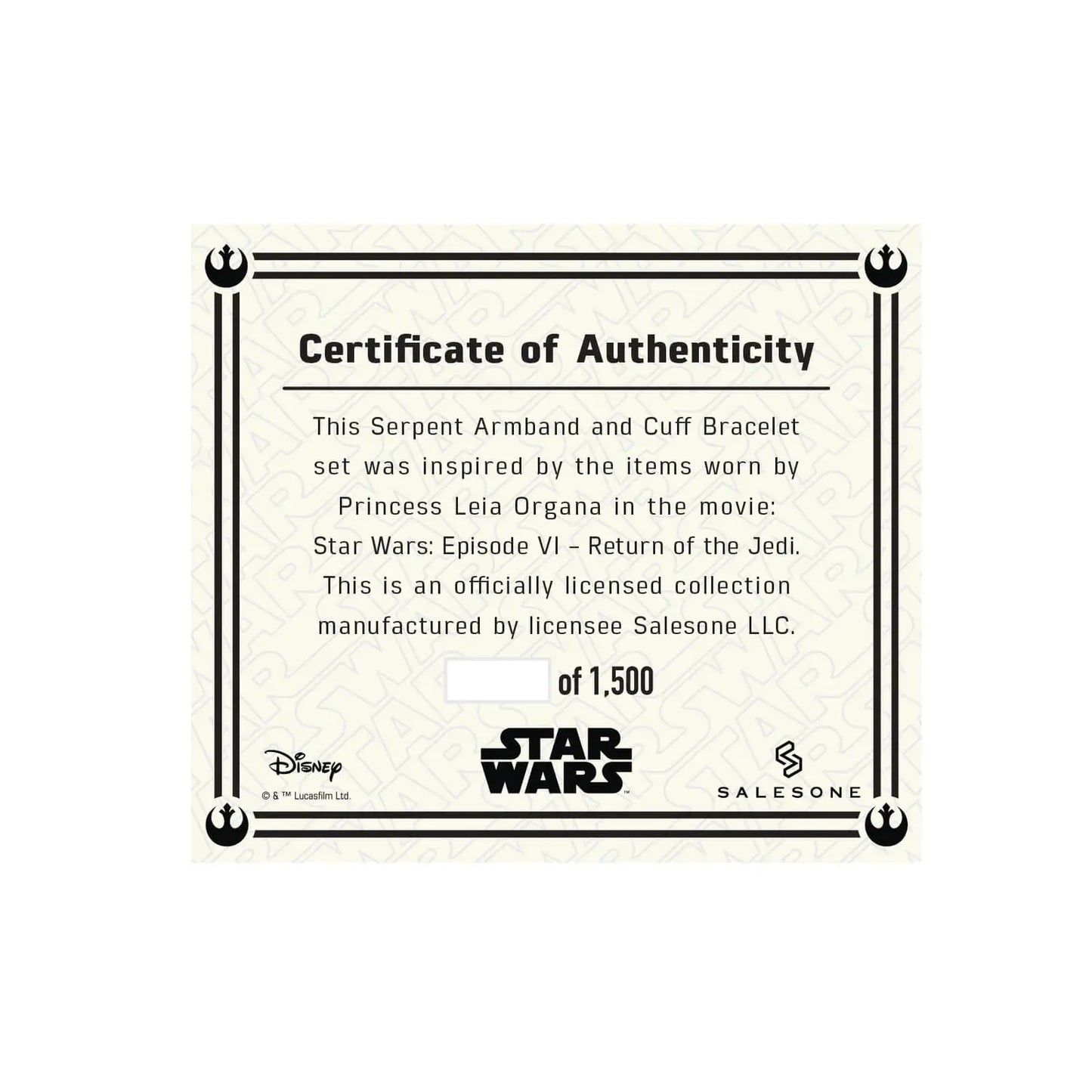 Star Wars Slave Leia Bracelet and Cuff Replica Prop Set From The Return Of The Jedi