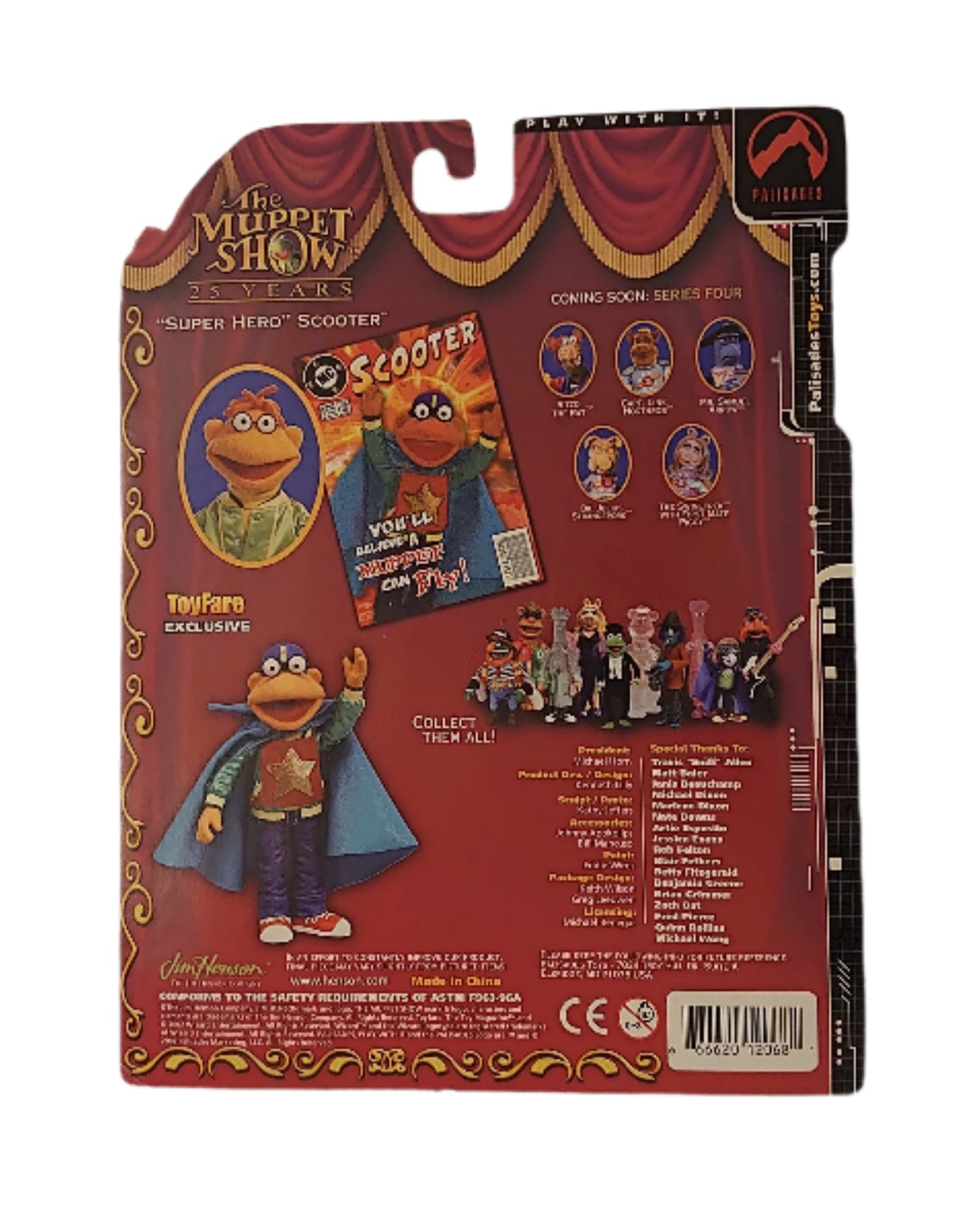Series 3 Toyfare Exclusive Superhero Scooter From Jim Henson's Muppet Show By Palisades Toys