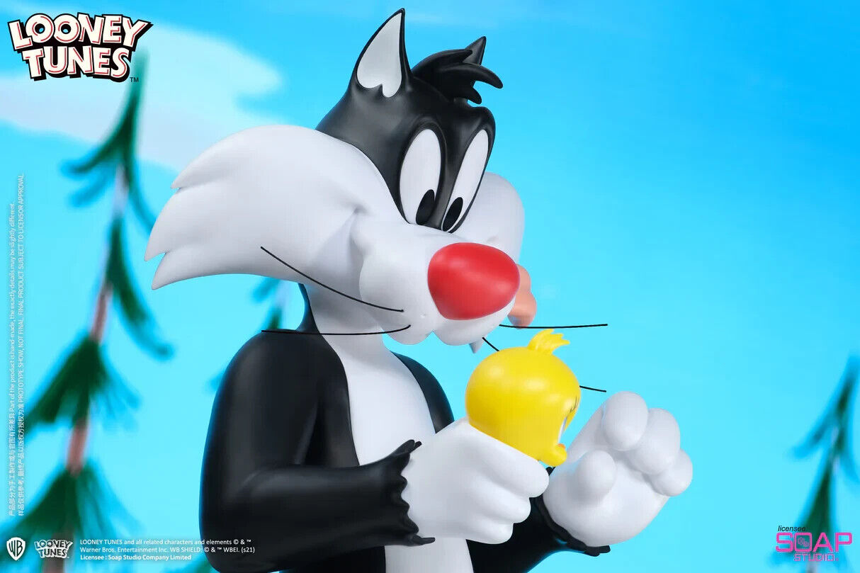 Sylvester J. Pussycat Sr. Tweety Bird Large Vinyl Statue By Soap Studios