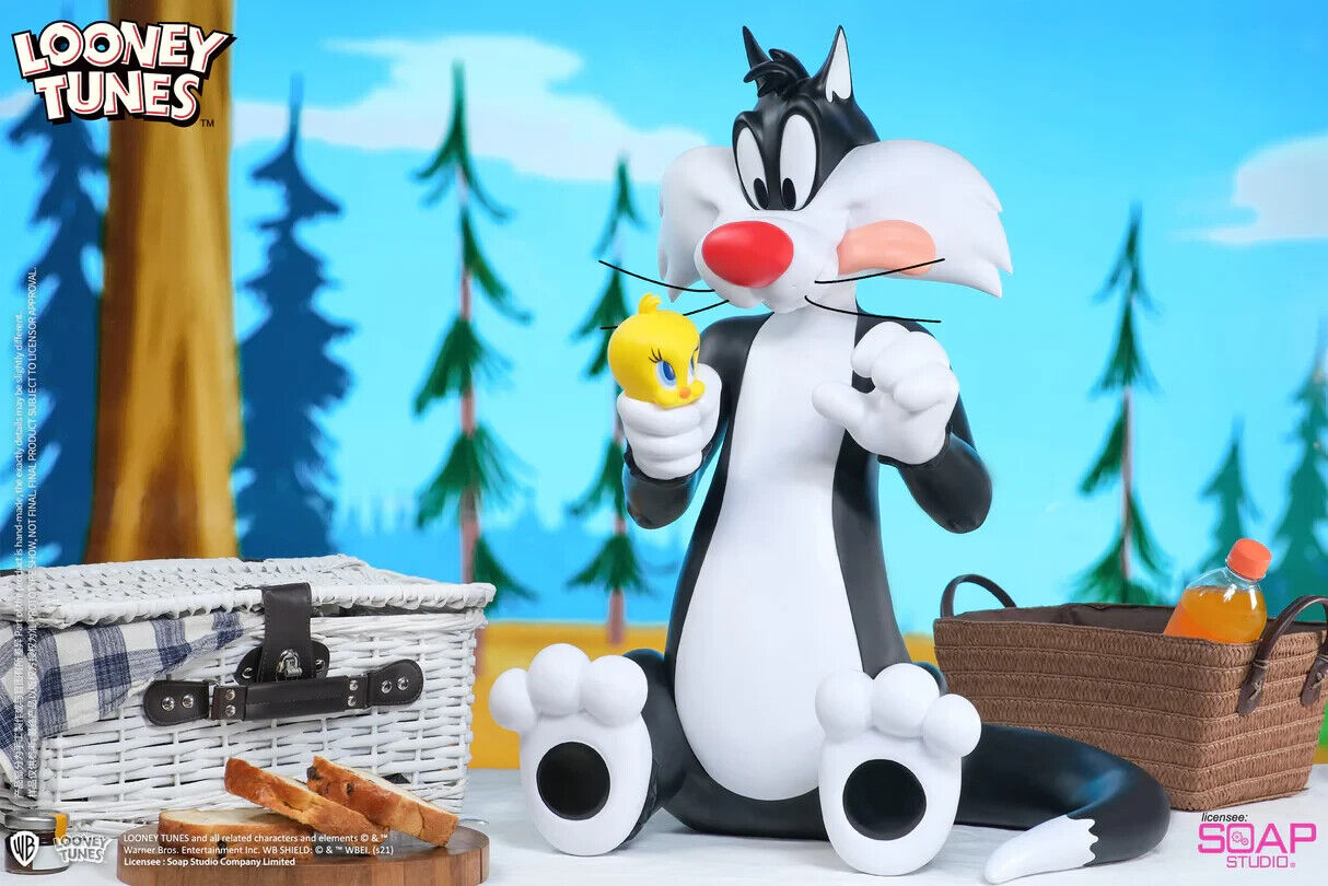 Sylvester J. Pussycat Sr. Tweety Bird Large Vinyl Statue By Soap Studios