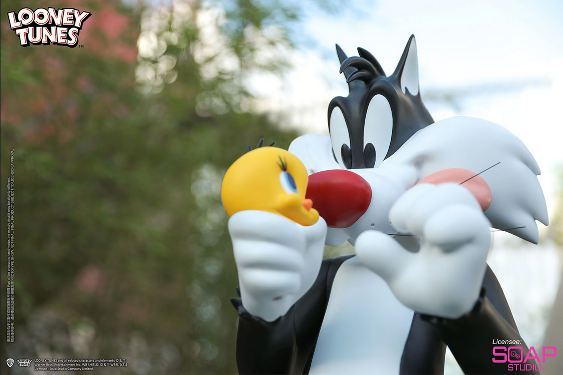 Sylvester J. Pussycat Sr. Tweety Bird Large Vinyl Statue By Soap Studios