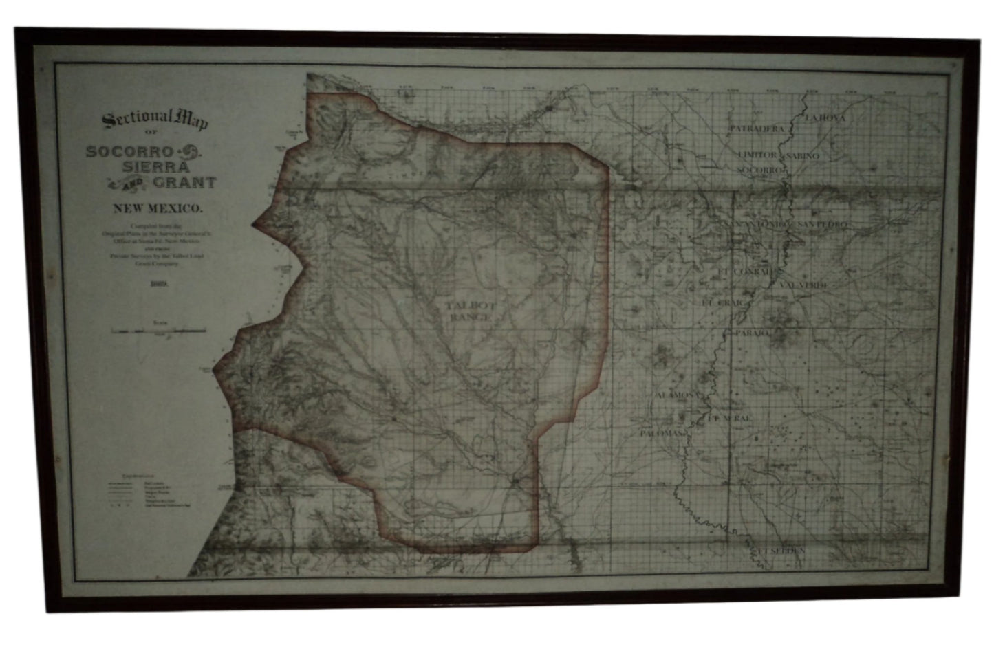 Universal Monsters Penny Dreadful Horror Series Screen Used Talbot Ranch Map