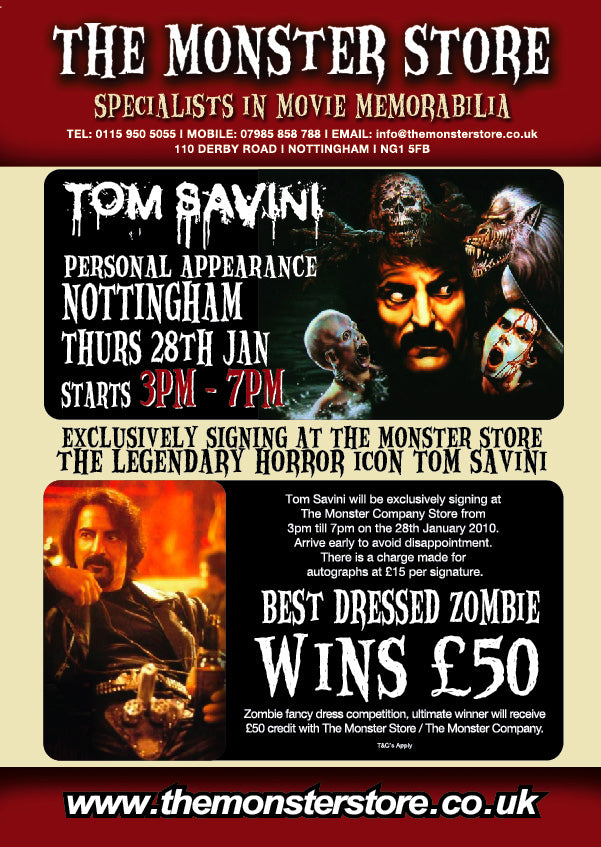 The Monster Company Store Autograph Signing Of Tom Savini