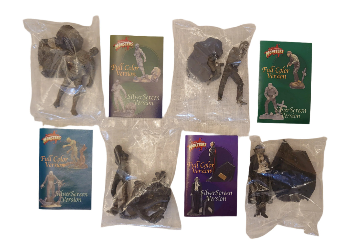 Set 8 Frankenstein Bride Dracula Creature Phantom Mummy Wolfman & Mutant Universal Monsters By Yanoman