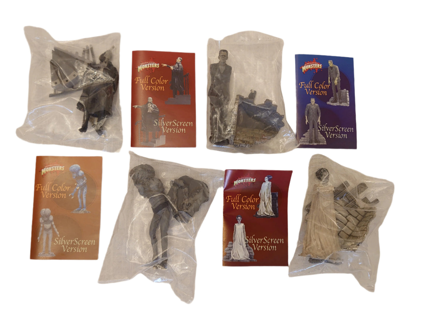 Set 8 Frankenstein Bride Dracula Creature Phantom Mummy Wolfman & Mutant Universal Monsters By Yanoman