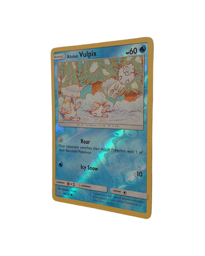Pokemon TCG Alolan Vulpix 30/156 Reverse Holographic Card From Ultra Prism 2018