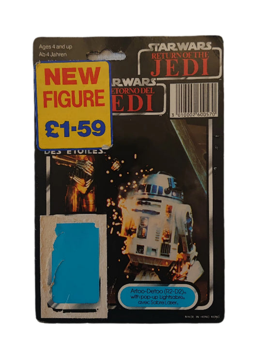 Palitoy Trilogo Artoo Detoo R2 D2 Pop Up Lightsabre Backing Card Last 17 The Return Of The Jedi