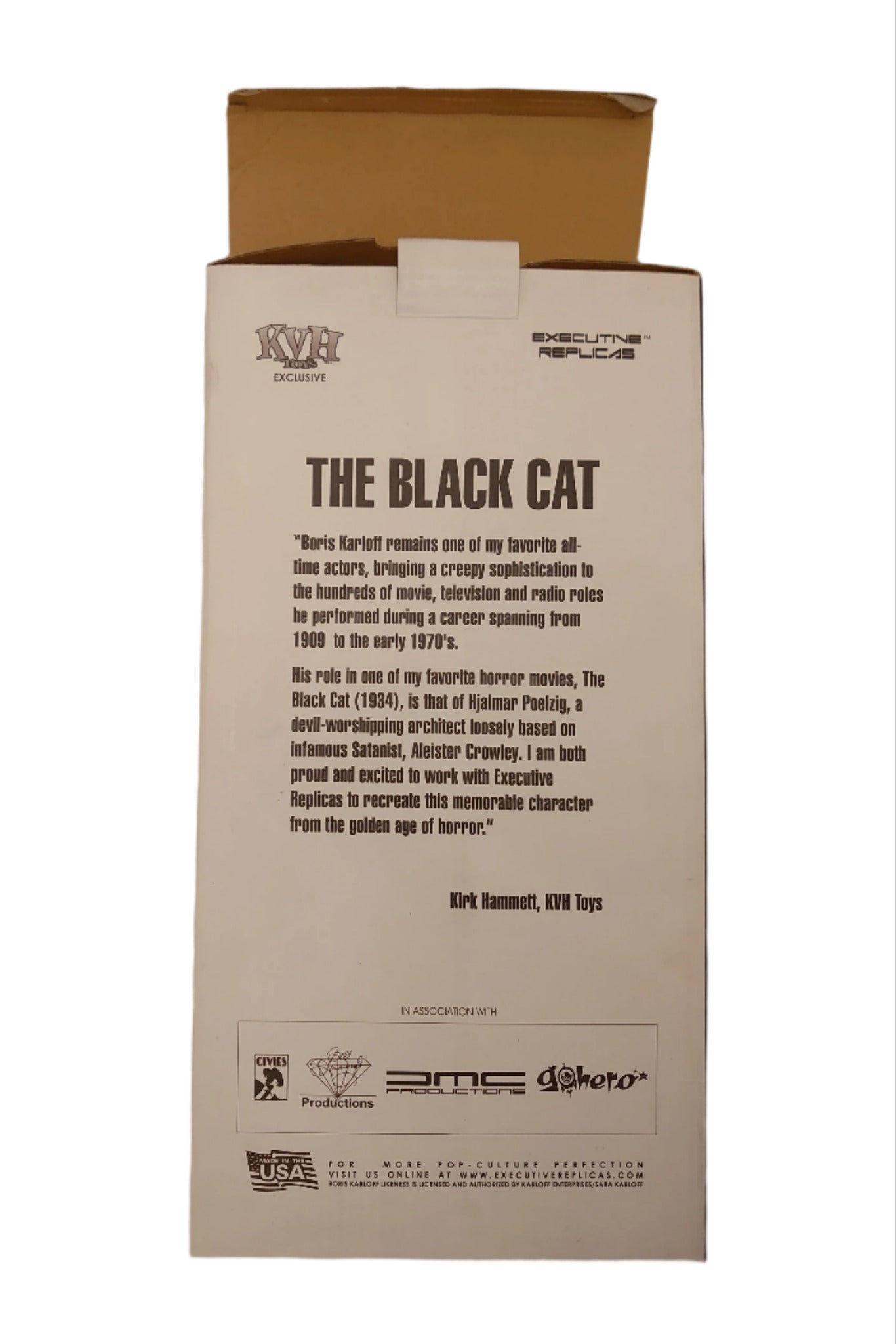 Kirk Von Hammett Boris Karloff Hjalmar Poelzig Black Cat Figure By Executive Replicas