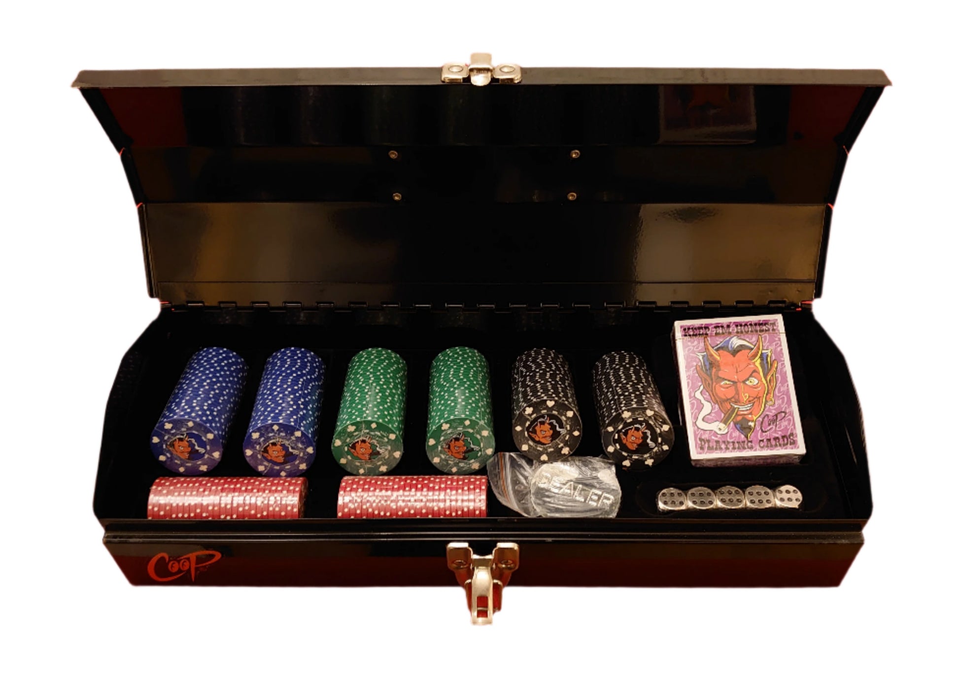 Chris Cooper Hi-Performance Poker Set The Art Of Coop Stuff Devil Man Devil Girls