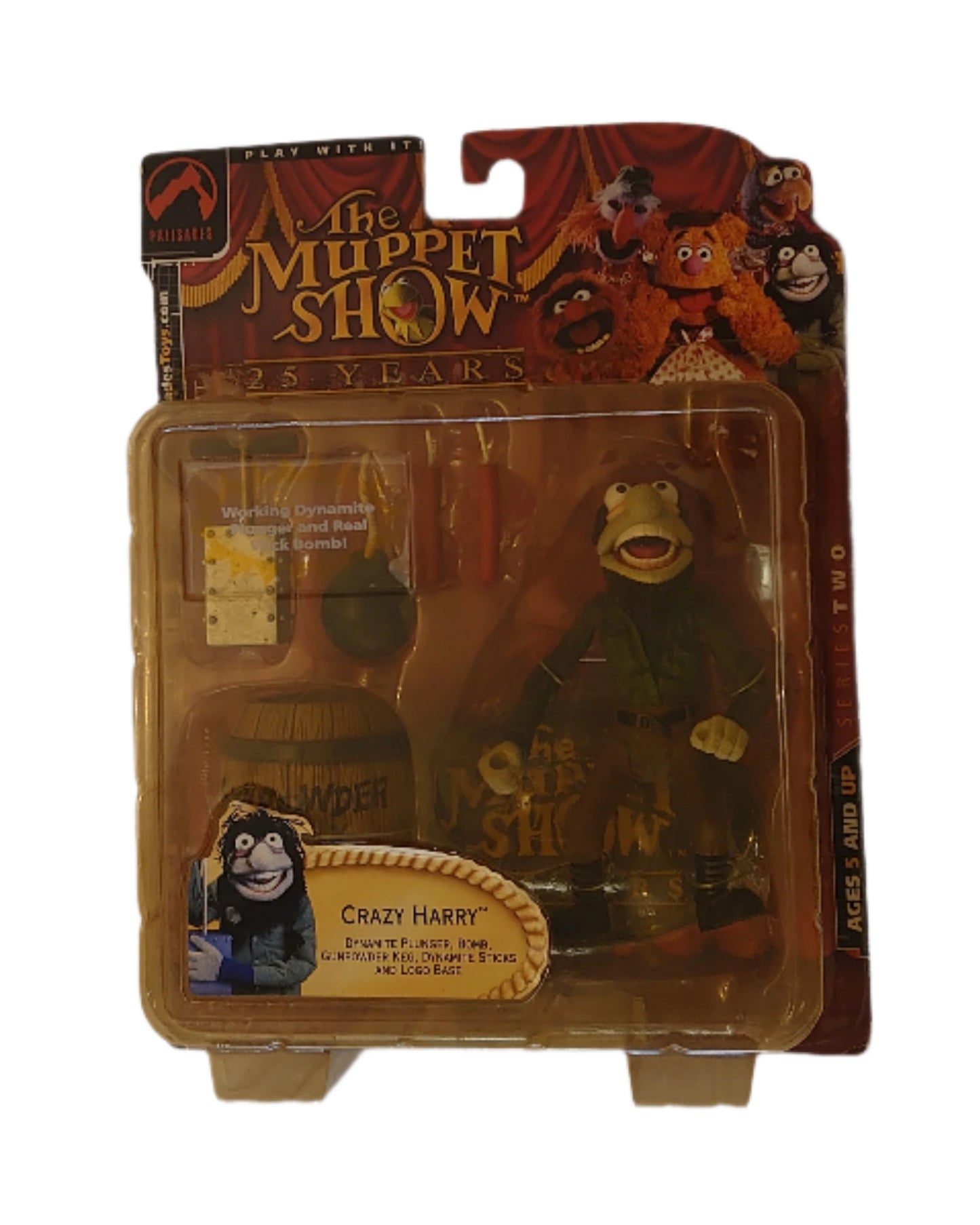 Series 2 Palisades Toys Crazy Harry Figure From The Muppet Show By Jim Henson