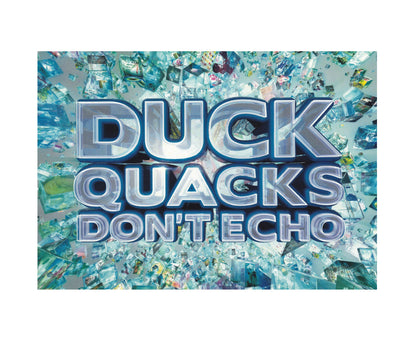 Prompt, Fact And Joke Card Prop - Duck Quacks Don't Echo Sky One With Lee Mack
