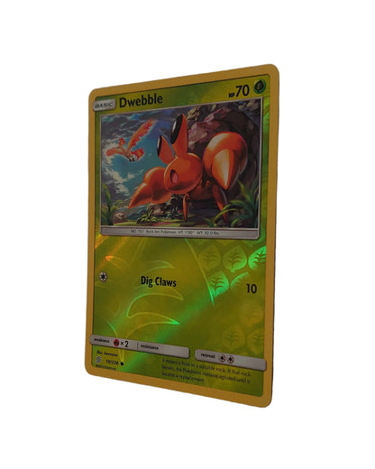 Pokemon TCG Dweeble Featuring Moltres Holo Card 10/236 Unified Minds 2019