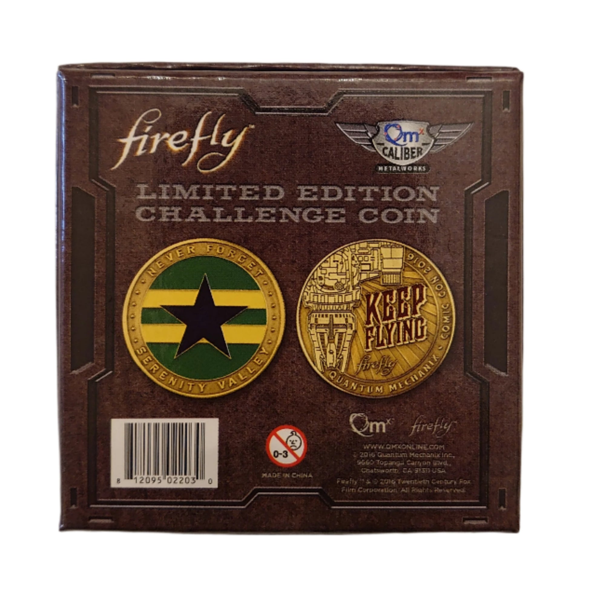 Limited Edition Firefly Serenity Challenge Coin San Diego Comic Con 2016 Exclusive