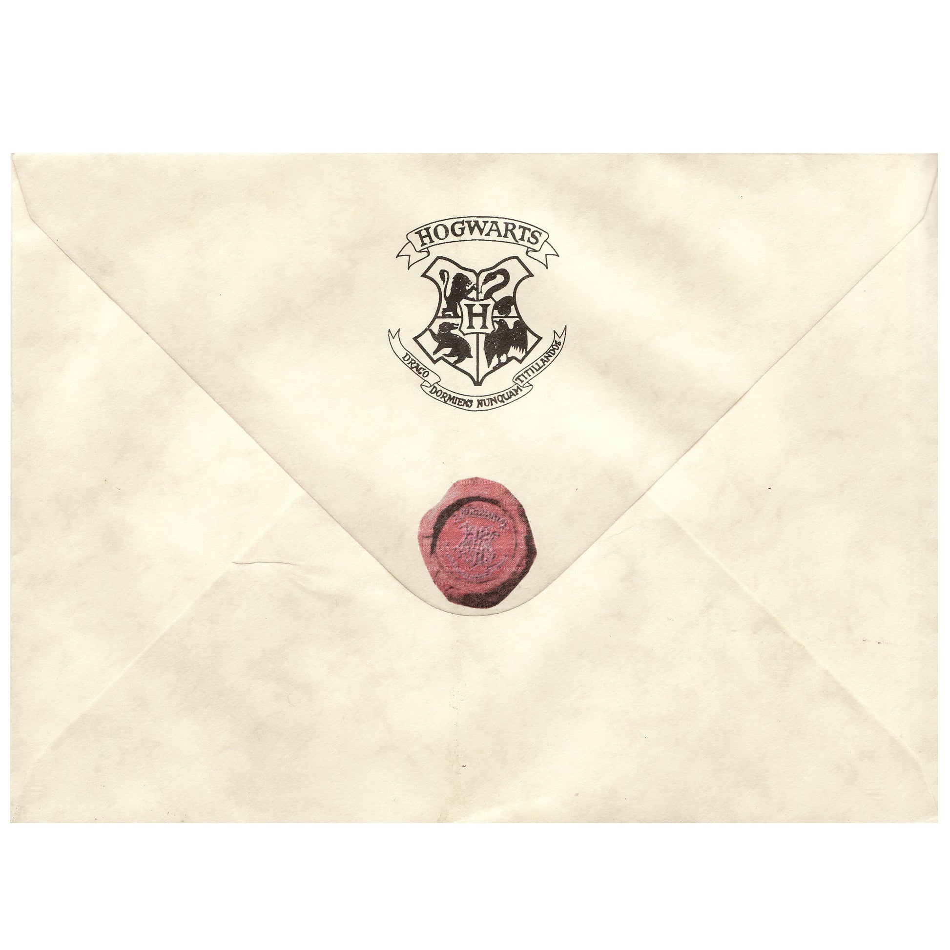 Harry Potter And The Philosopher's Stone Hogwarts Flying Invitation Screen Used Prop Letter