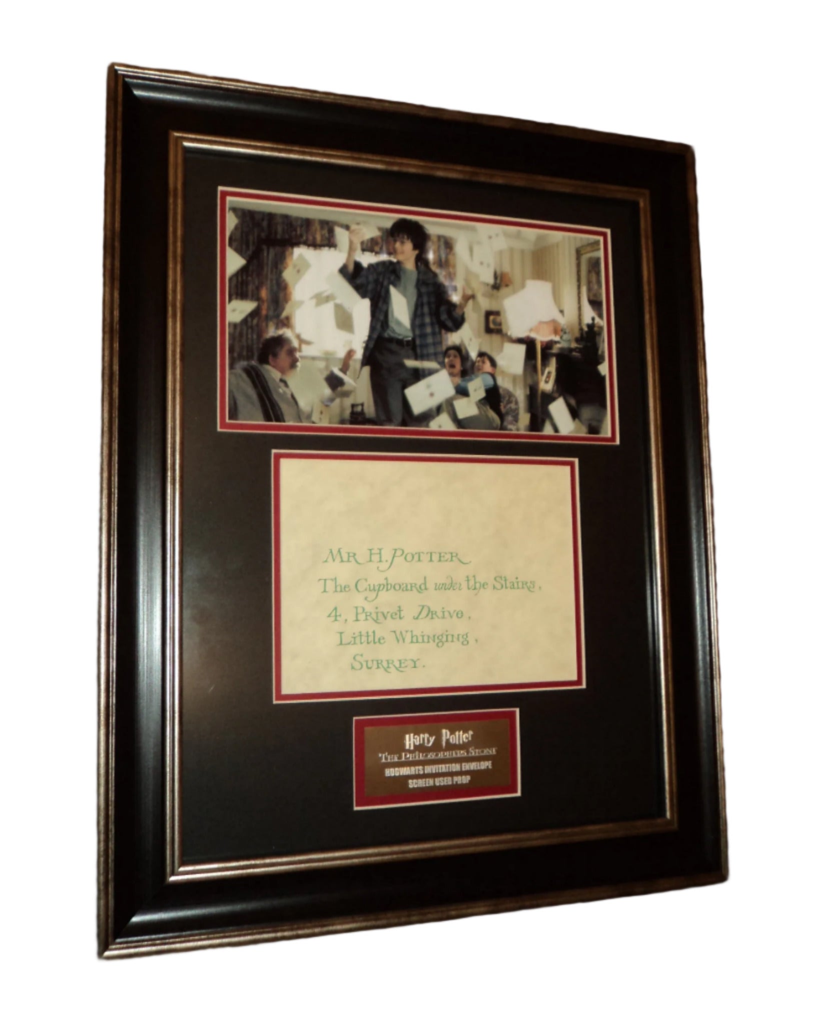 Harry Potter And The Philosopher's Stone Hogwarts Flying Invitation Screen Used Prop Letter