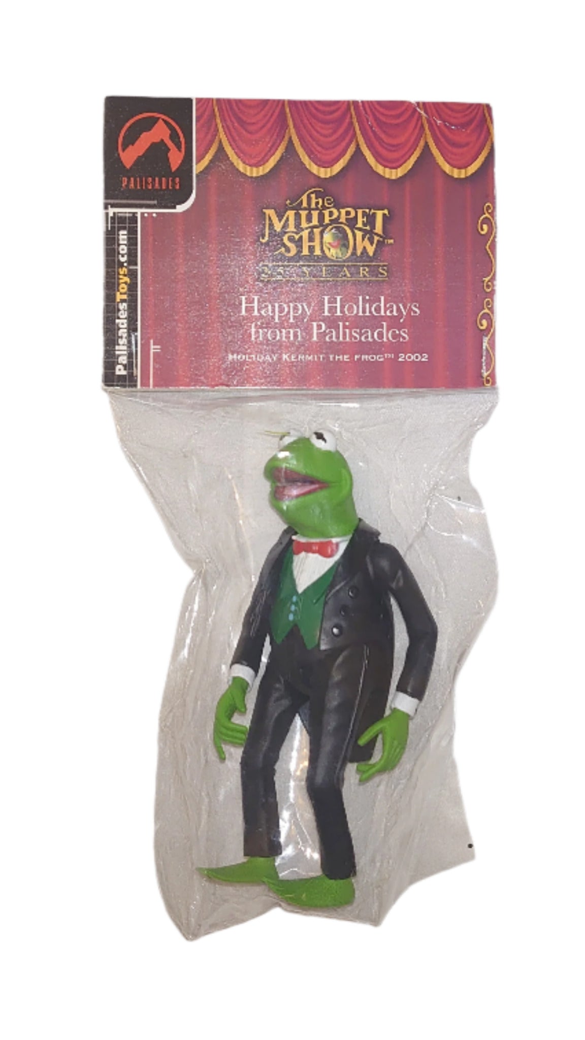 Happy Holidays Tuxedo & Tails Kermit The Frog From Jim Hensons Muppet Show By Palisades Toys