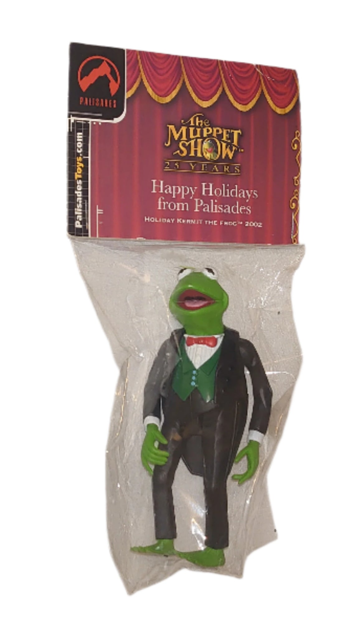 Happy Holidays Tuxedo & Tails Kermit The Frog From Jim Hensons Muppet Show By Palisades Toys