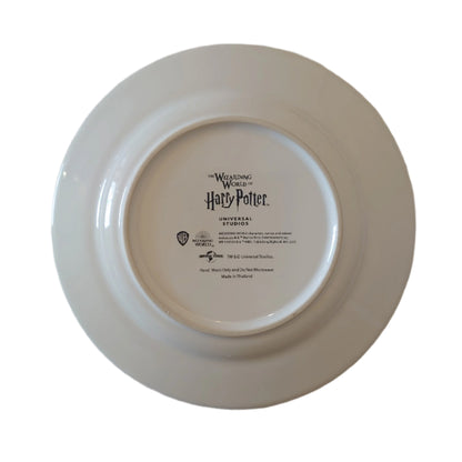 Harry Potter Dinner Plates - Set Of 8, 9x9 Inch Square Plates, Hogwarts House Themed Party Supplies