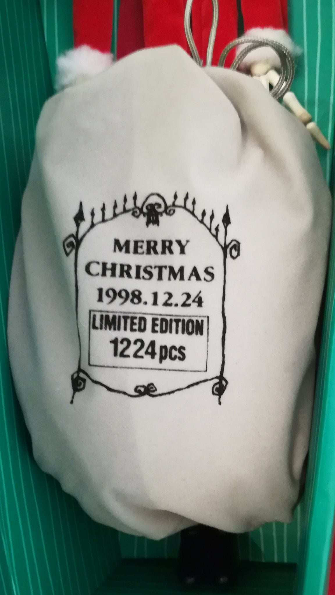 The Nightmare Before Christmas Green Coffin Jack Skellington As Santa Claus By Jun Planning Inc