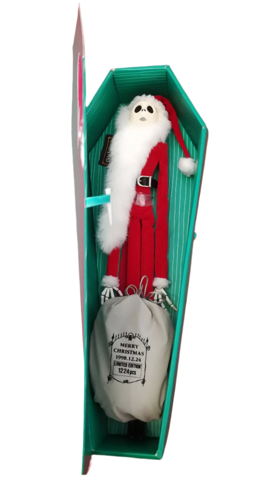 The Nightmare Before Christmas Green Coffin Jack Skellington As Santa Claus By Jun Planning Inc