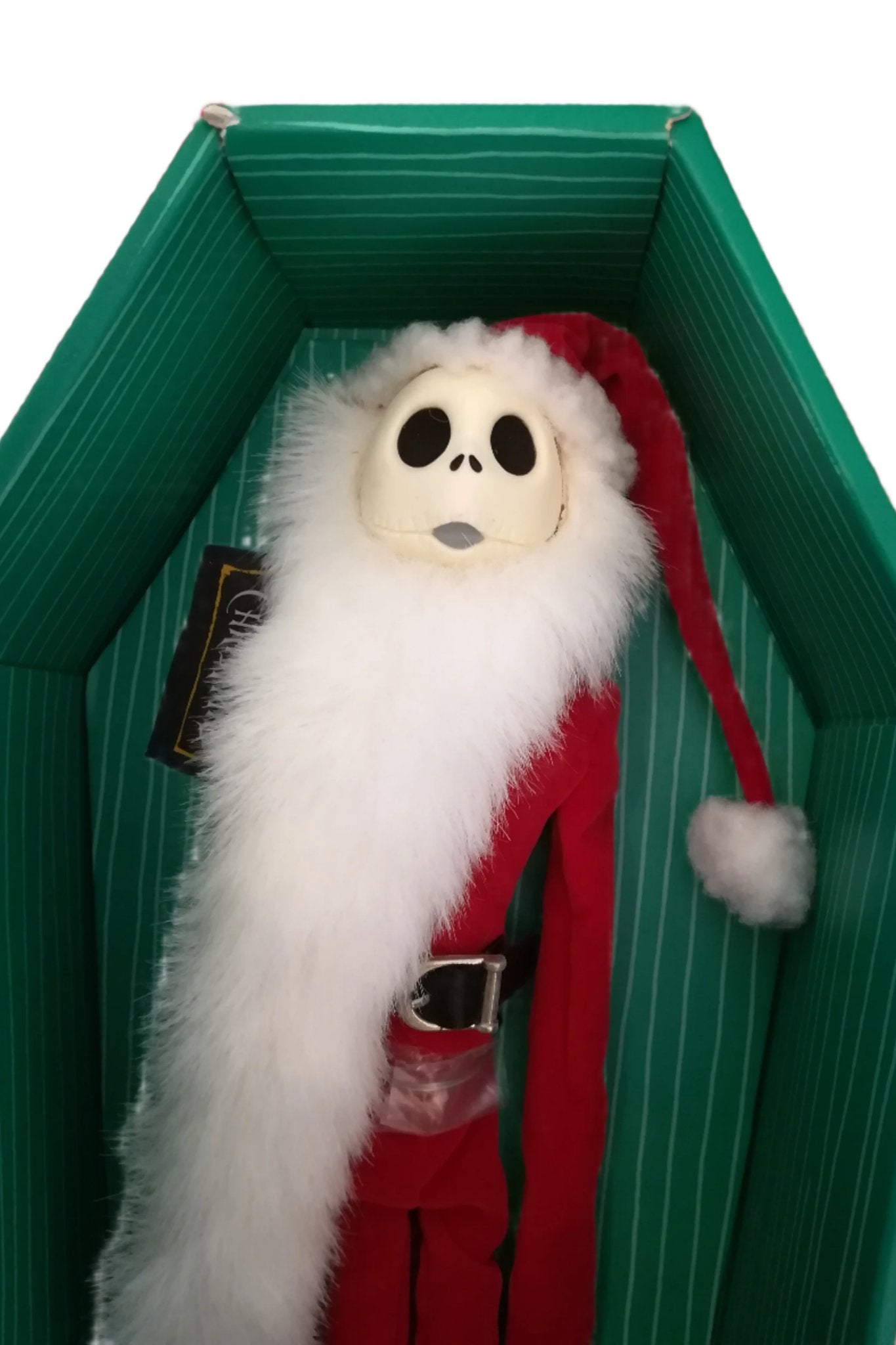 The Nightmare Before Christmas Green Coffin Jack Skellington As Santa Claus By Jun Planning Inc
