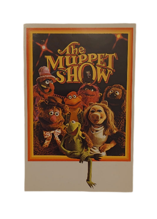 Henson Associates HA! Vintage Postcard Jim Henson Greetings From The Muppet Show Kermit Miss Piggy Fozzie Animal Rowlf Scooter Dr Teeth