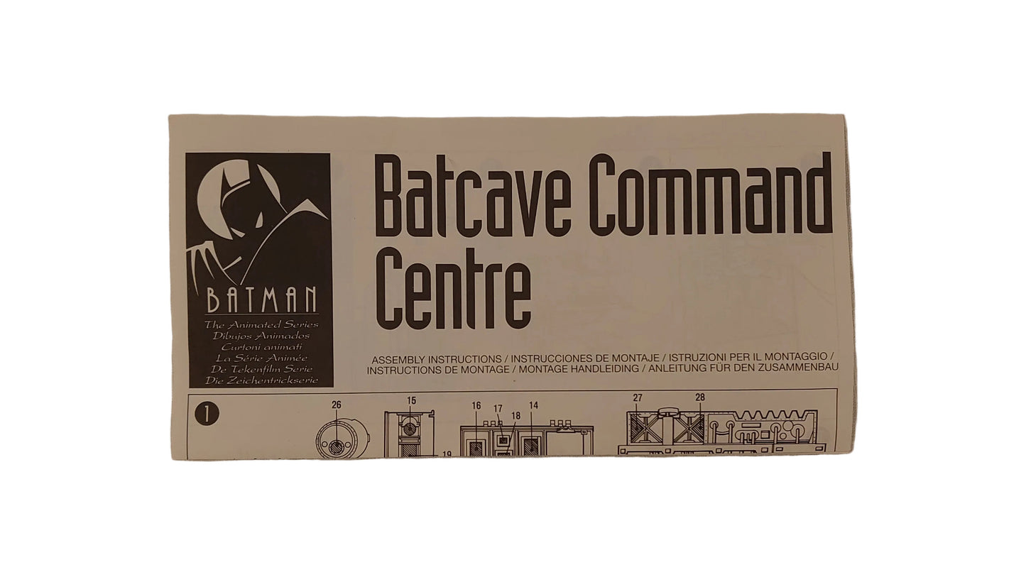 Animated Batman Command Cave / Wayne Manor Playset By Kenner - Canadian Box With Italian Distribution Sticker Giochi Preziosi