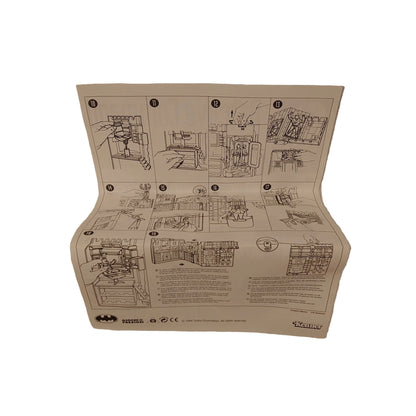 Animated Batman Command Cave / Wayne Manor Playset By Kenner - Canadian Box With Italian Distribution Sticker Giochi Preziosi