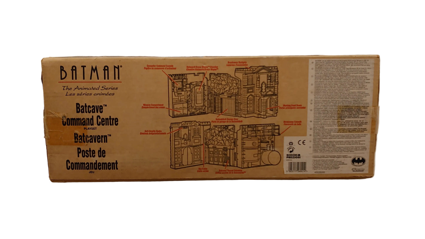 Animated Batman Command Cave / Wayne Manor Playset By Kenner - Canadian Box With Italian Distribution Sticker Giochi Preziosi