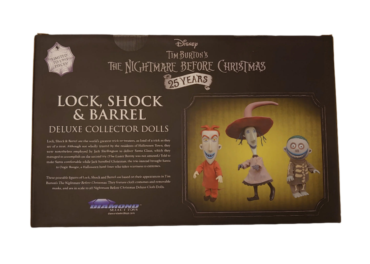 Diamond Select Toys Lock, Shock & Barrel From Tim Burton's The Nightmare Before Christmas