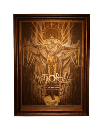 Brigette Helm Maria Robotix Futura Artwork Metal Poster From Fritz Lang's Movie Metropolis