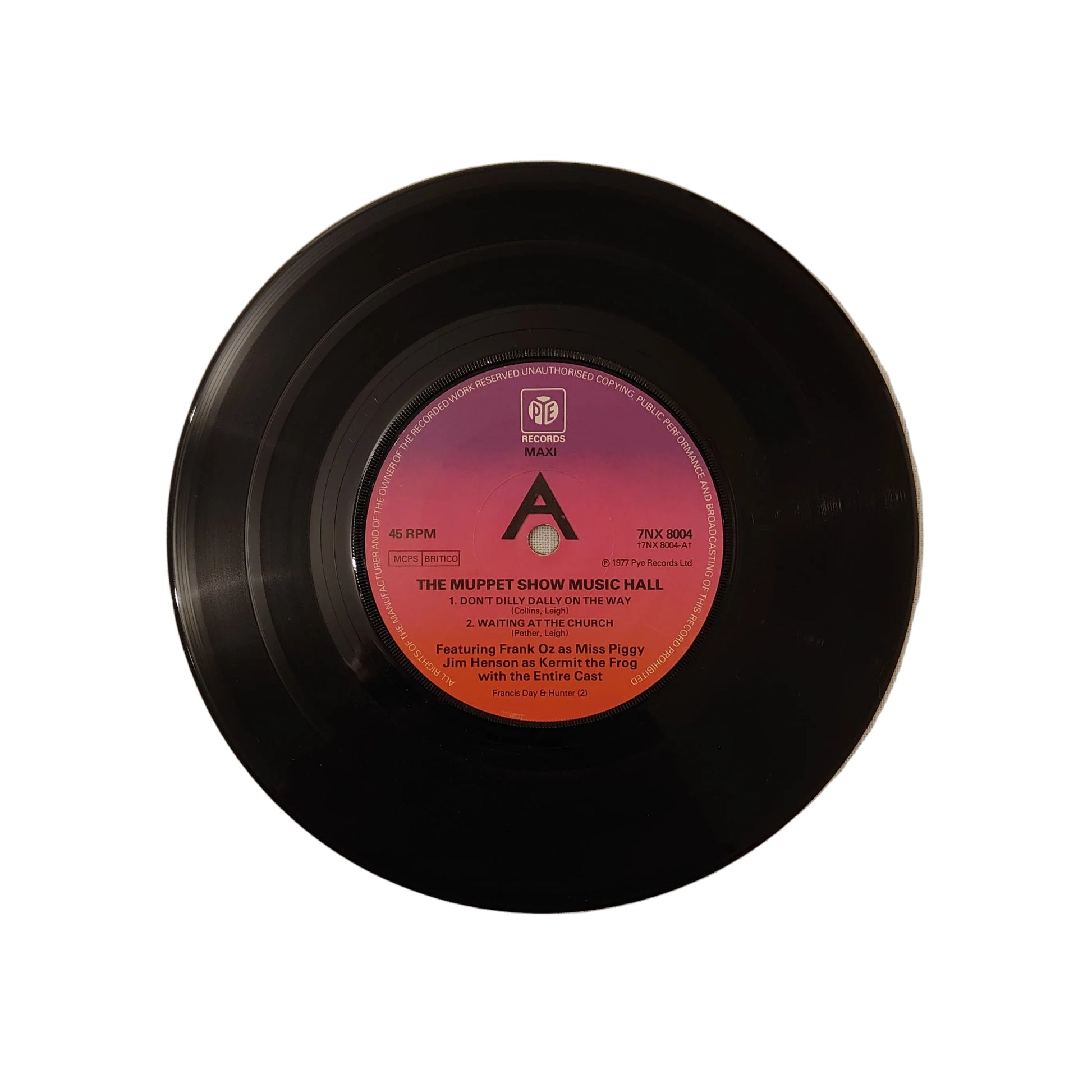 The Jim Henson Muppet Show Miss Piggy Music Hall 7 Inch Vinyl Record By PYE Records 1977