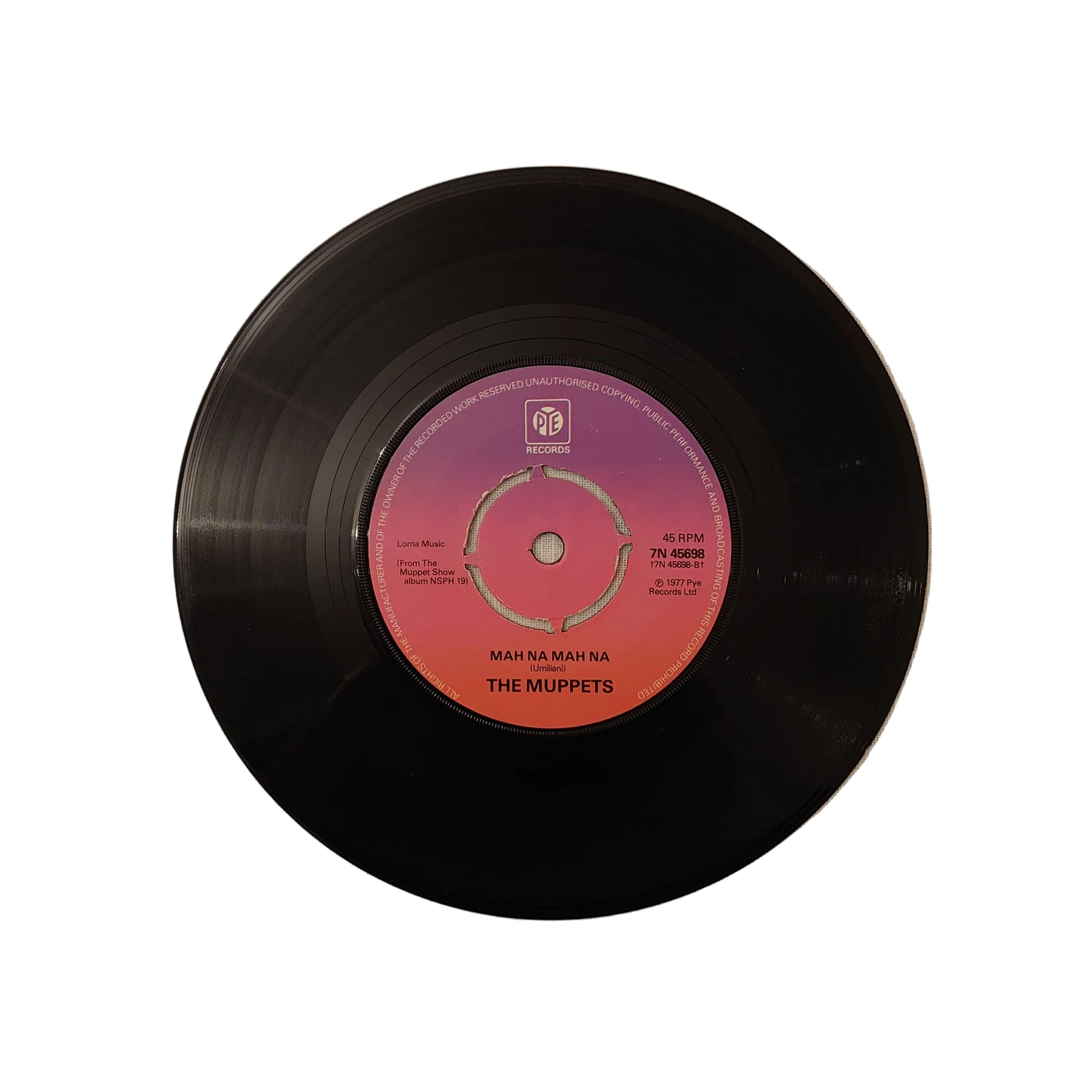 The Jim Henson Muppet Show Mah Na Mah Na 7 Inch Vinyl Record By PYE Records 1977