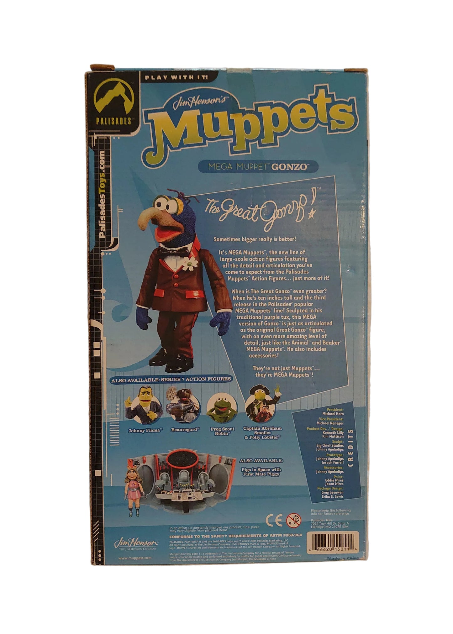 Palisades Toys Mega Muppet Gonzo Collectible Vintage Toy Figure From The Muppets By Jim Henson